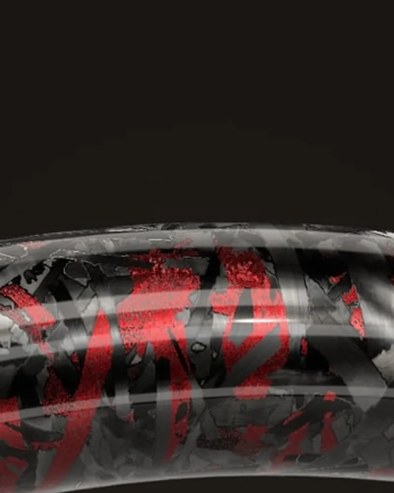 Forged carbon on the rim of one of our wheels, render